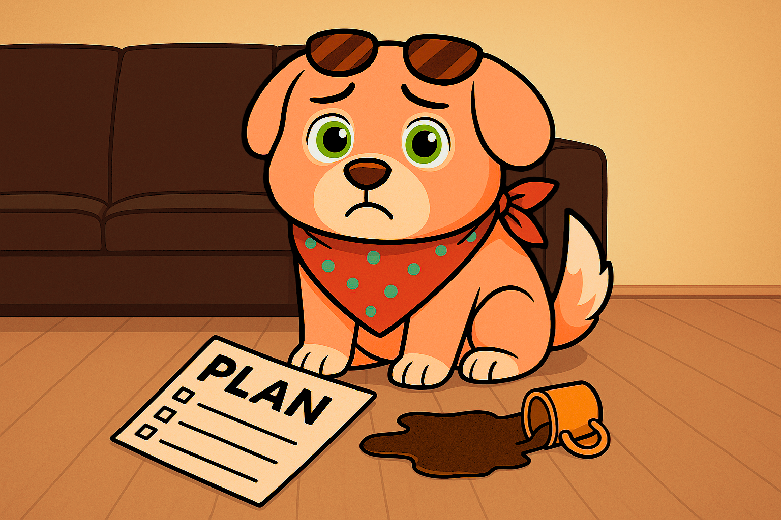 Zula i dzień na kanapie